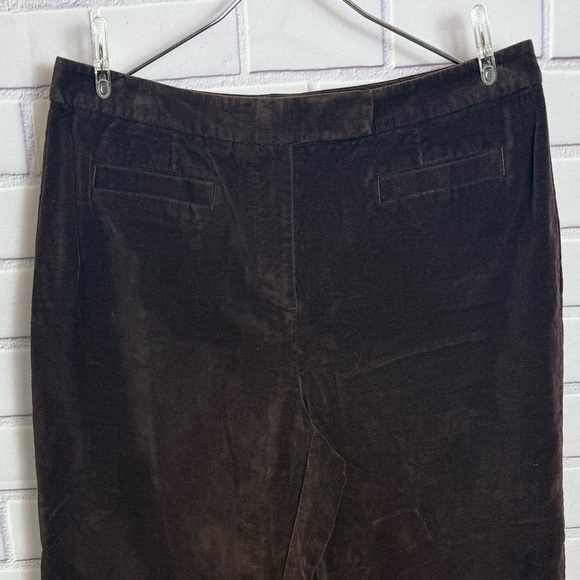 Talbots Petites women’s classic stretch Dark Brown Corduroy Pants/size 8P - Picture 4 of 8